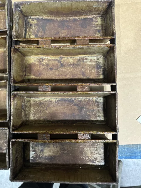 7-Katzinger-49 Lot of 5 Loaf Pans Bread size 12x4 3/8