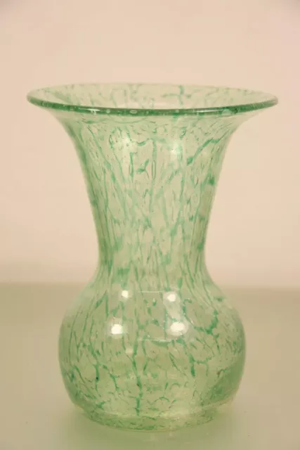 WMF Ikora Vase GRÜN RAR Art Deco Glas