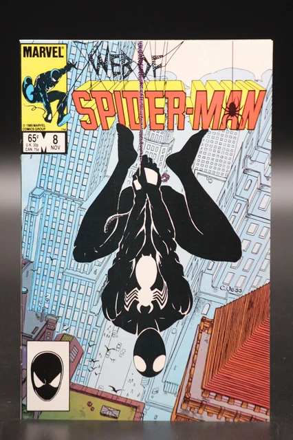 Web of Spider-Man (1985) #8 Charles Vess Black Costume Cover Michelinie VF/NM