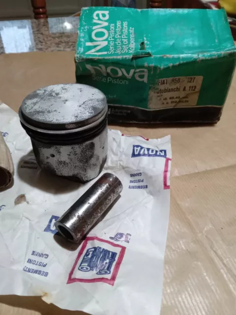 Kit pistoni NOVA completi di fasce elastiche per Fiat 127 e Fiat 850 Autobianchi