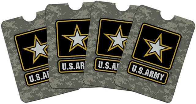 U.S. Army Logo on Camo Credit Card RFID Blocker Holder Protector Wallet Purse Sl