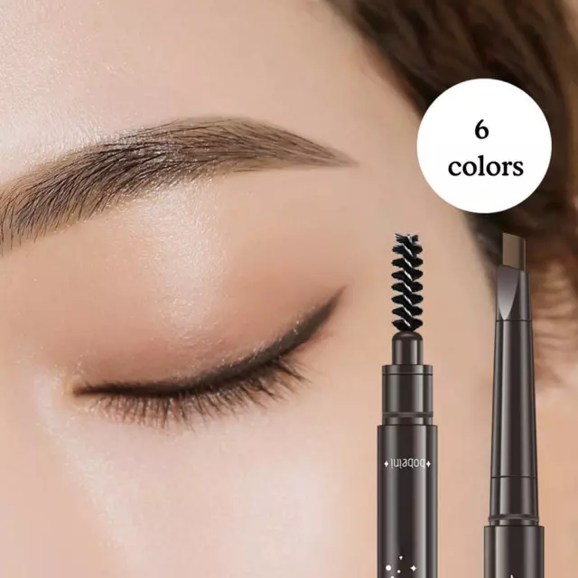 Crayon à sourcils rotatif automatique, étanche et résistant à la sueur, avec br‖