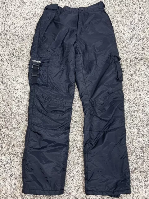 SKIGEAR Youth XL Black Waterproof Insulated Winter Snow Snowboarding SKI PANTS