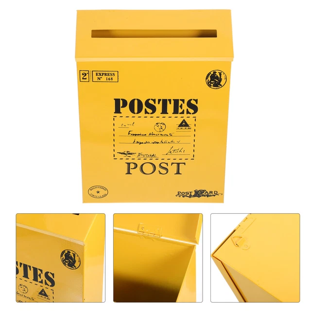 Cassetta Attrezzi Rosa Perfk Cassetta Postale A Parete Cassetta Porta Giornali Cassetta Delle Lettere Cassetta Postale Vintage Da Appendere A Parete Di Grande Capacità Per, ROSA Cassetta Della Posta - Foto 14