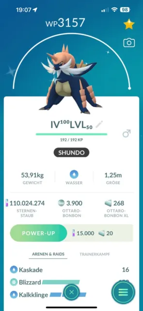 Pokémon Go Samurott Shiny ✨ Admurai Schillernd Pogo