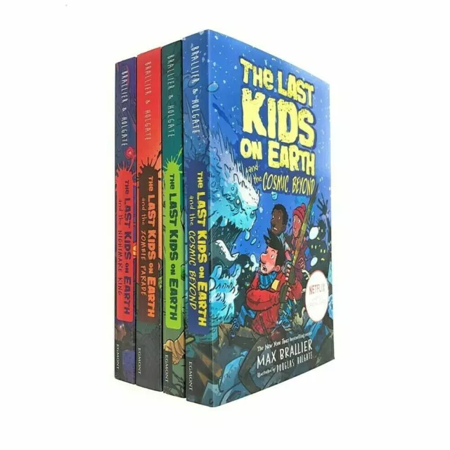 The Last Kids on Earth Max Brallier Collection 4 Books Set Zombie Parade New