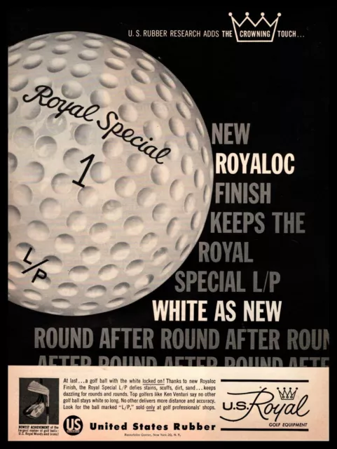 1962 United States Rubber Company U.S. Royal Special Golf Balls Vintage Print Ad