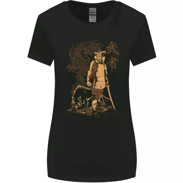Dragon Warrior Wolf Dragon MMA Samurai Womens Wider Cut T-Shirt