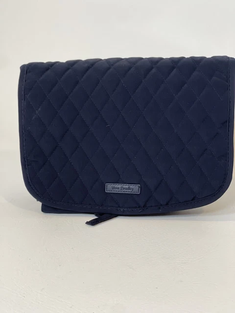 NEW Vera Bradley Hanging Travel Makeup Toiletry Bag Navy Blue