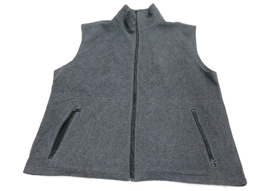 Columbia Mens Vest Jacket Full Zip Up Sleeveless Zipper Pockets Black Size 2XL