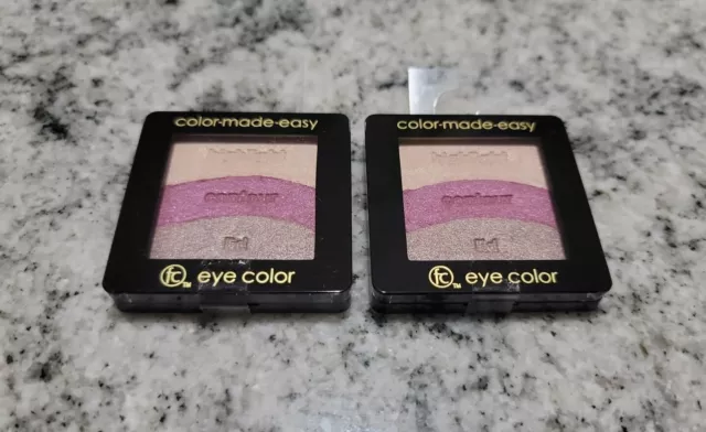 2x Femme Couture color-made-easy eye color trio in "smoked plum", New!