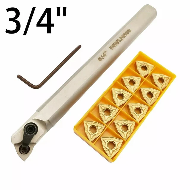 Kit Outils CNC Haute Performance SER1212H16 Avec 10 Inserts Filetage 16ER AG60 - Support Tournage Industriel