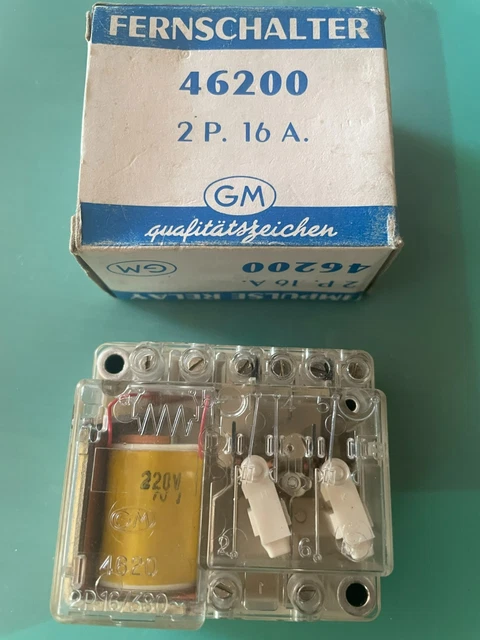 Télérupteur GM 2 Pôles 16A 380V – Gérard Mang Réf 4620, Pour éclairage