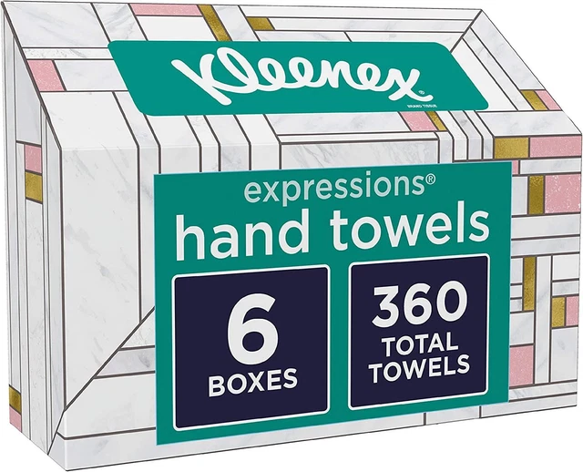 Kleenex Expressions Disposable Paper Hand Towels, Towels for...