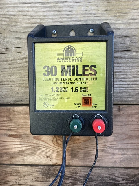 American Farm Works 30 mile electric fence charger