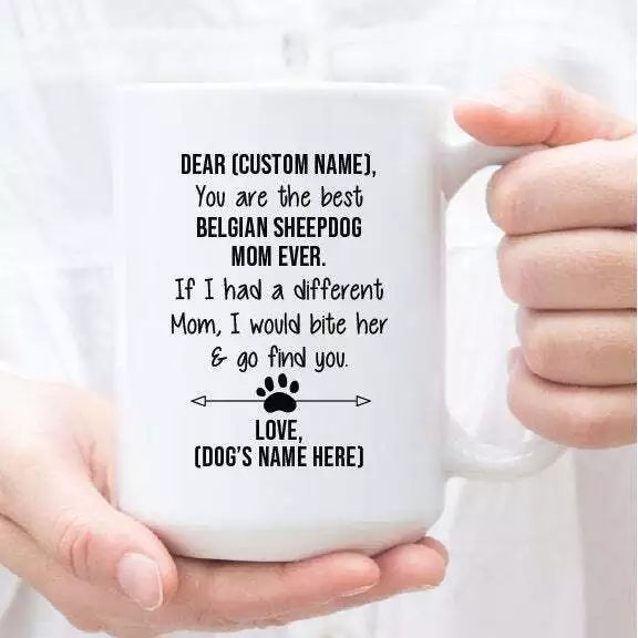 Personalized Belgian Sheepdog Gifts For Belgian Sheepdog Mom Belgian Sheepdog