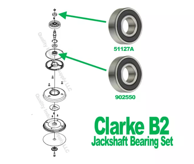 Clarke B2 B-2 Jackshaft Bearing Set 51127A & 902550