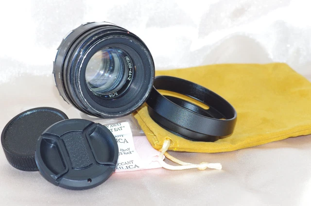 Objectif M42 58mm f2 HELIOS_44-2 KMZ, bouchons-pare-soleil