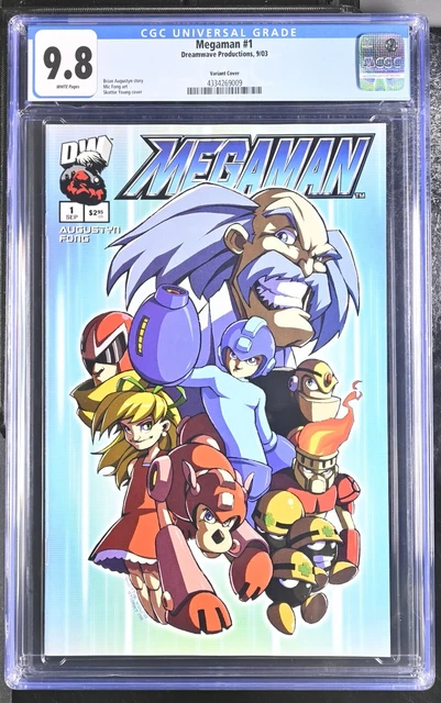 Megaman #1 Dreamwave Mega Man September 2003 Cgc 9.8 Skottie Young Variant