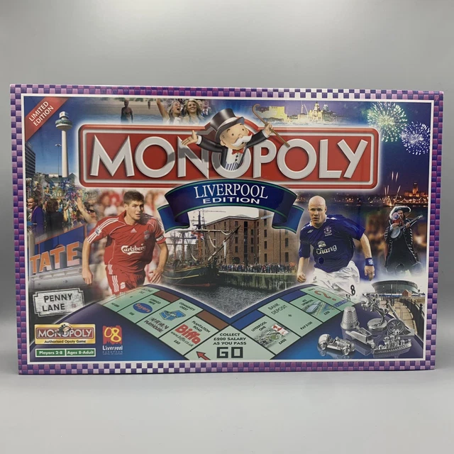 RARE LIVERPOOL CITY Monopoly Family Board Game Brand New Sealed Limited
