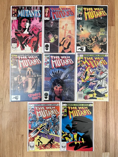 The New Mutants Vol. 1 (8-book Lot) #2, 3, 6, 18, 21, 22, 23, 62