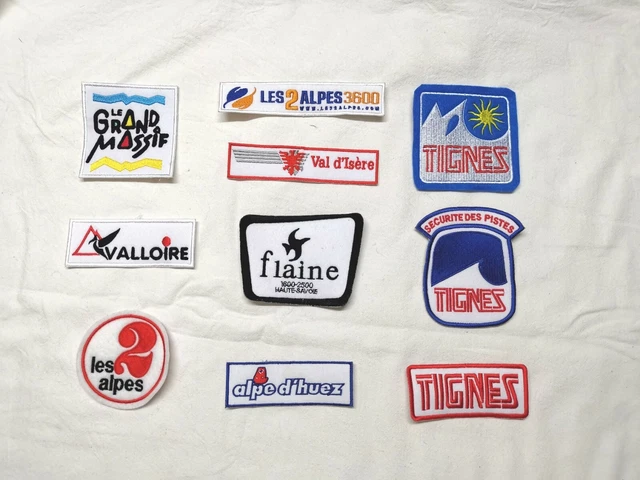 Écusson Tissu Ski Ceuse 1600m – SK2154 – Patch Brodé Vintage – Fabriqué En France