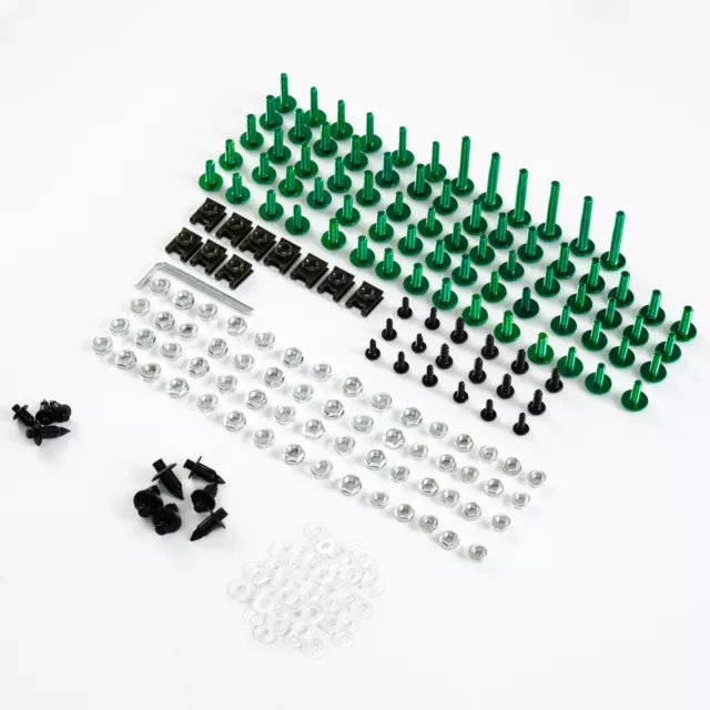 Fairing Bolt Kit for Honda CBR600F2 1991-1994 CBR600F3 1995-1998 Screws-Green