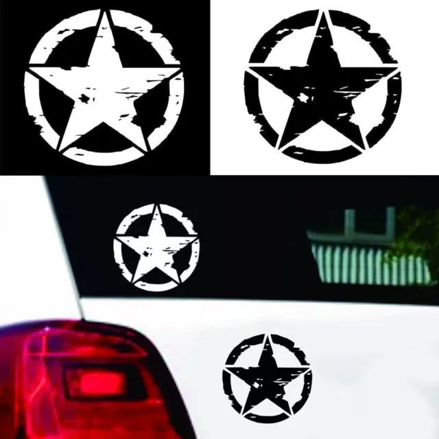 15cm*15cm New Vinyl Motorcycle  ARMY Star Military Car Sticker Auto Decals