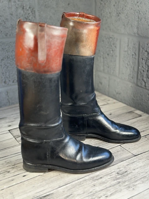 NEW BESPOKE HENRY Maxwell Black Calf Tall Hunt Riding Boots UK 3