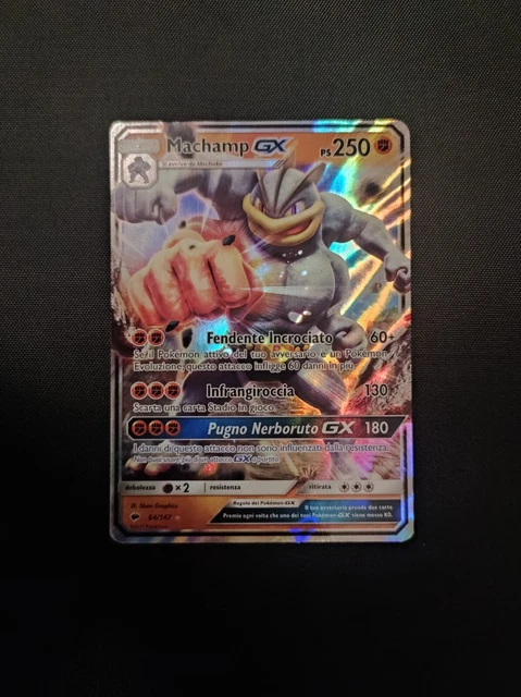 CARTA POKÉMON MACHAMP GX (ITA) Full Art 64/147