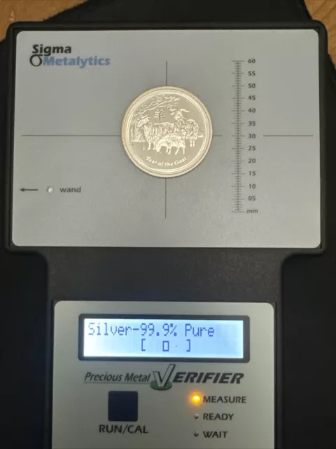 2015 Australia 50 Cents 1/2 Oz. Silver Year Of Goat Sigma Tested
