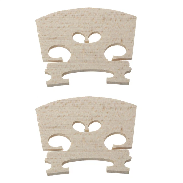 2X 3/4 Size Acoustic Fiddle Replacement Wooden Bridge U7Y6