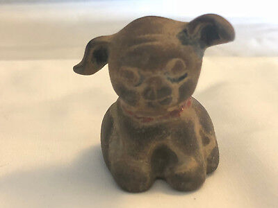 Old Vtg Collectible Hubley Die Cast Fido Pup Dog Animal Advertising Paperweight