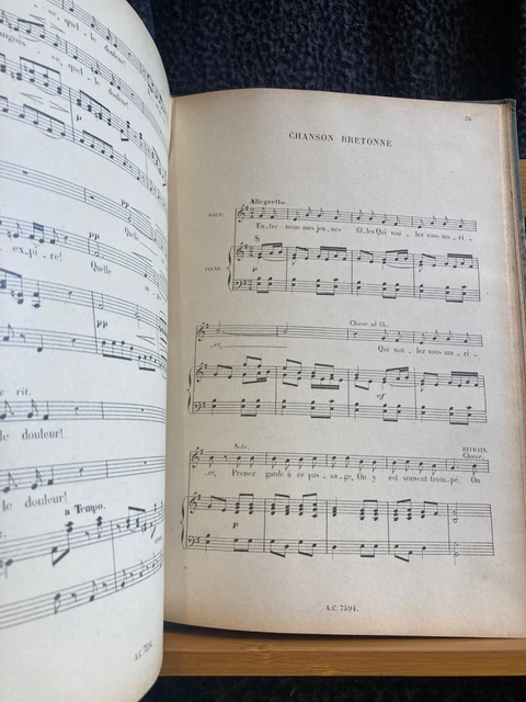 Choeurs à 1 et plusieurs voix partition chant piano éditions Choudens vol. 1 - 2 4