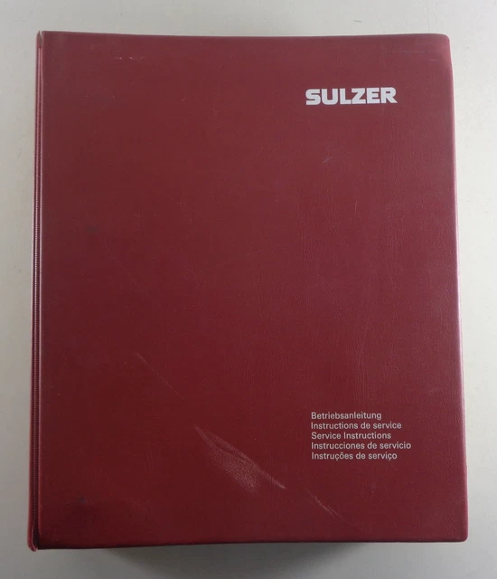 WORKSHOP MANUALE/SERVIZIO ISTRUZIONI Sulzer Motore Diesel Rnd 90 ...