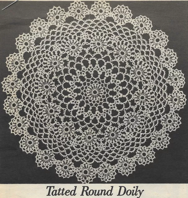 INSTRUCCIONES DE PATRÓN DE TATUAJE REDONDO DOILY de colección