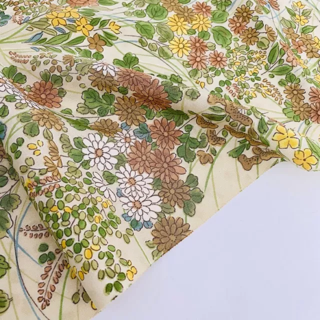 Spring #A 14x40 Vintage Silk Japanese Kimono Fabric Panel RM37