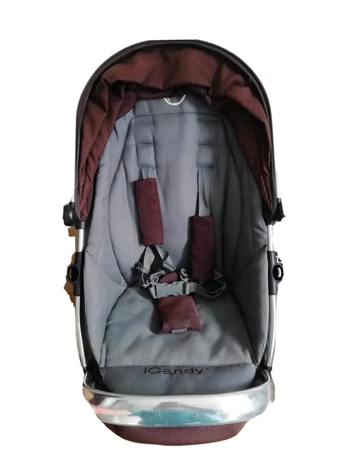Icandy Peach travel system, maxi cosi car seat and adaptors for pushchair
