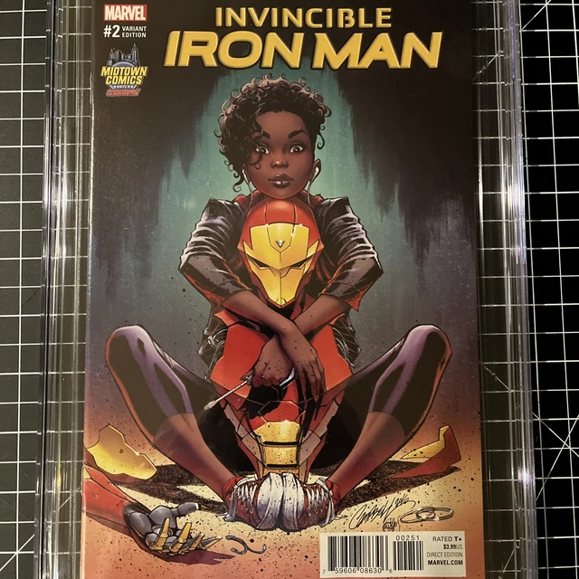 🔥Invincible Iron Man 2 CGC 9.8 NM/M Riri Williams Ironheart Campbell Variant🔥 12