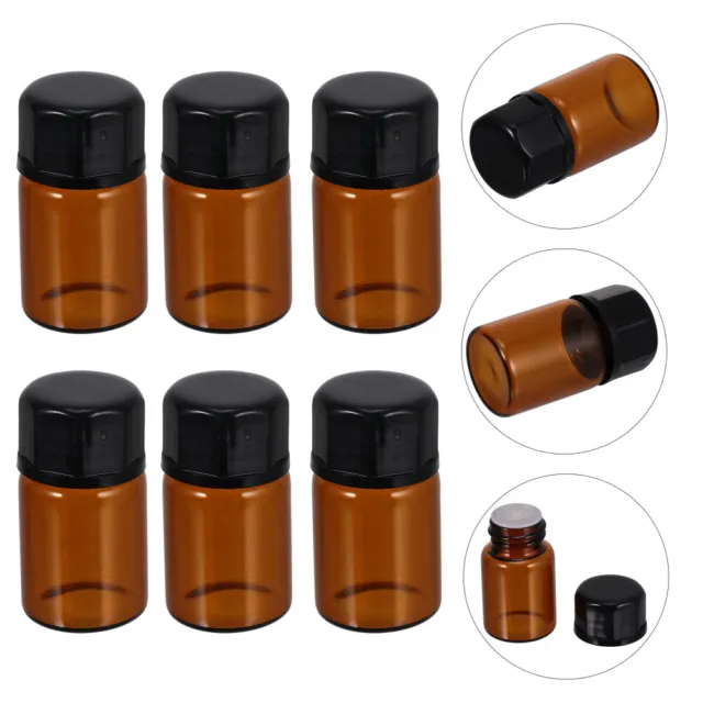 50 pz bottiglie di vetro Dram profumo aromaterapia marrone confezione olio essenziale