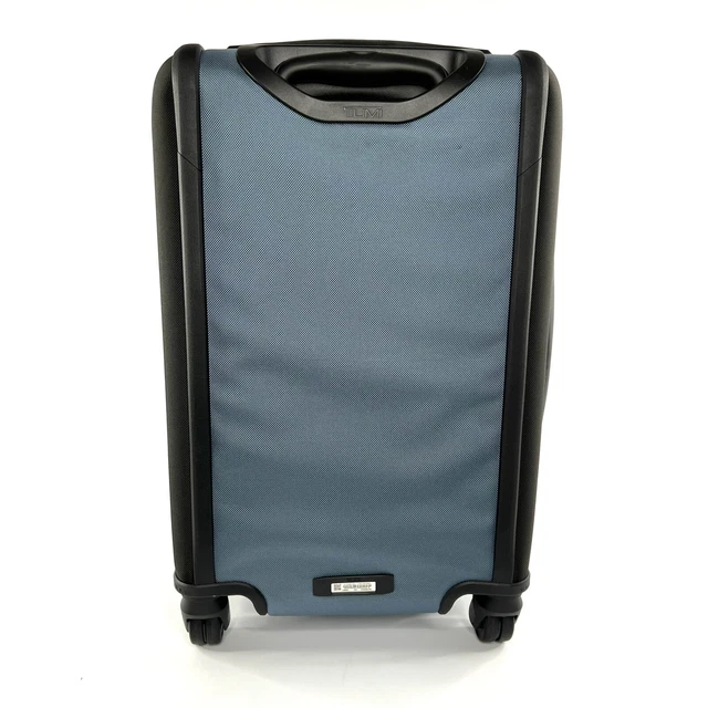 TUMI Alpha 3 International Dual Access Carry On 4 Wheel Expandable Storm Blue 4