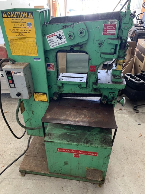 uni hydro ironworker used shear punch notcher steel  Heavy Duty 3 Phase Can Ship