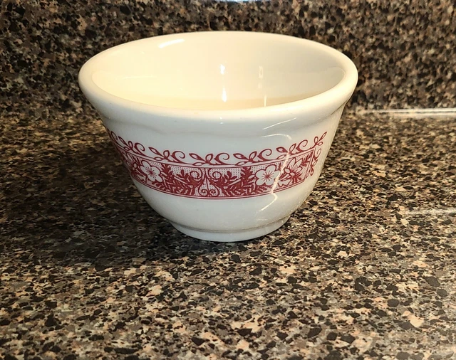 Vintage Syracuse China Strawberry Hill  Red Flowers Desert/or custard bowls