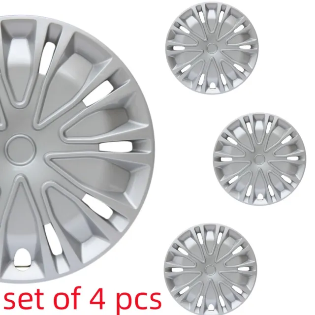 4PC Wheel Hub Covers fits R14 Rim, 14" Tire Hub Caps for Hyundai Accent Nissan