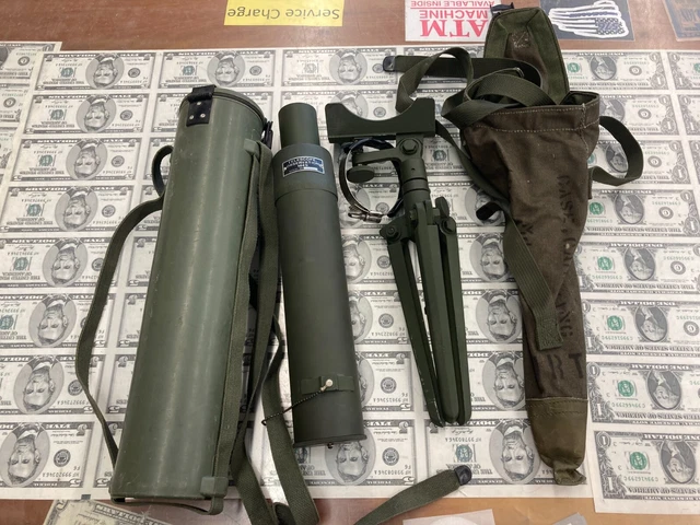 VIETNAM ERA M49 Spotting Scope and M15 tripod, w/ Case, Bag and Caps