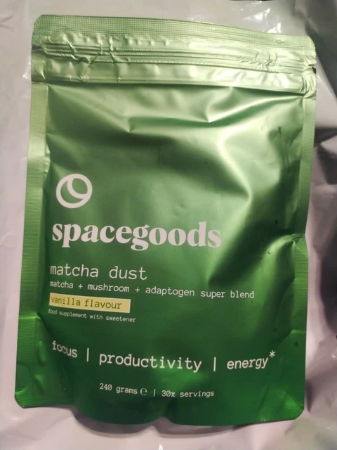 SPACEGOODS MATCHA DUST 240g | 30 Servings | Vanilla Flavoured Matcha £ ...