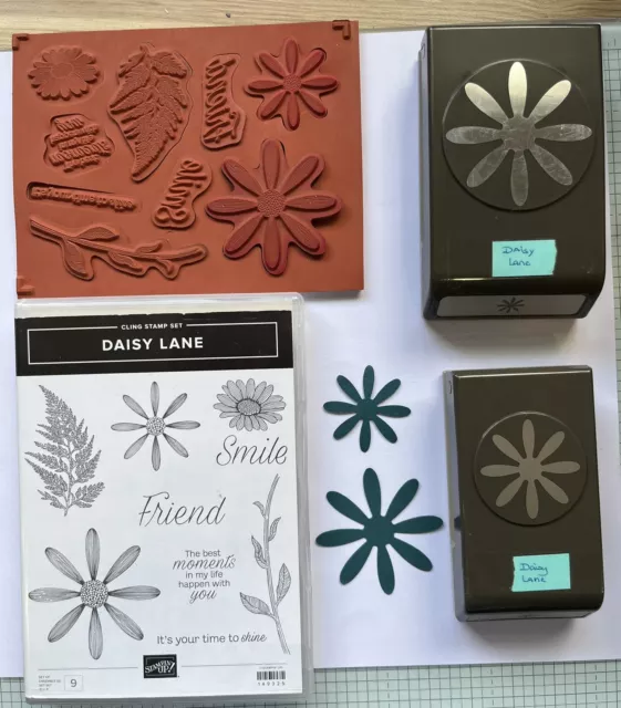 Stampin Up Daisy Lane Stamp Set & Coordinating 2 X Punches