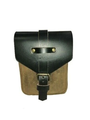 New Genuine Leather Magnetic Tool Bag Tank Pouch For Indian Chief In Dual Color