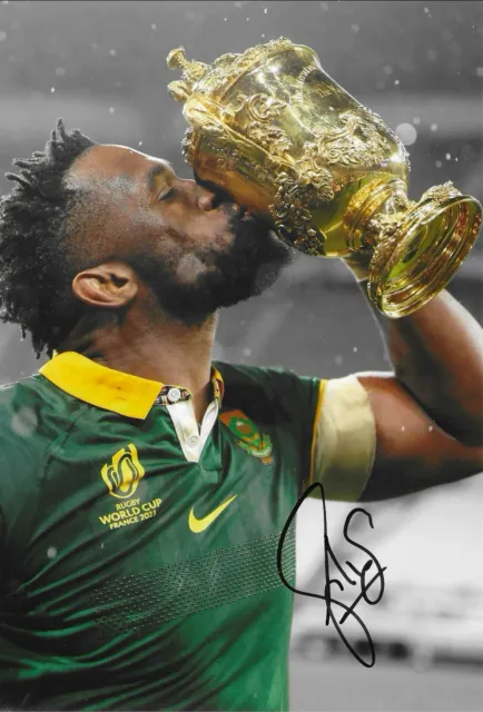Siya Kolisi - South Africa Rugby - 2023 Rugby World Cup - Signed 12x8 Photo