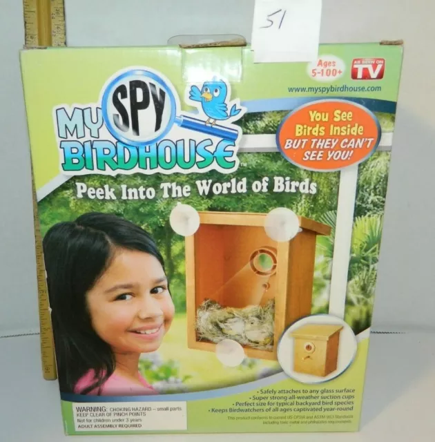 exact 1 item #51 My Spy Birdhouse As Seen on Tv Watch Birds Nest SUCTION CUPS